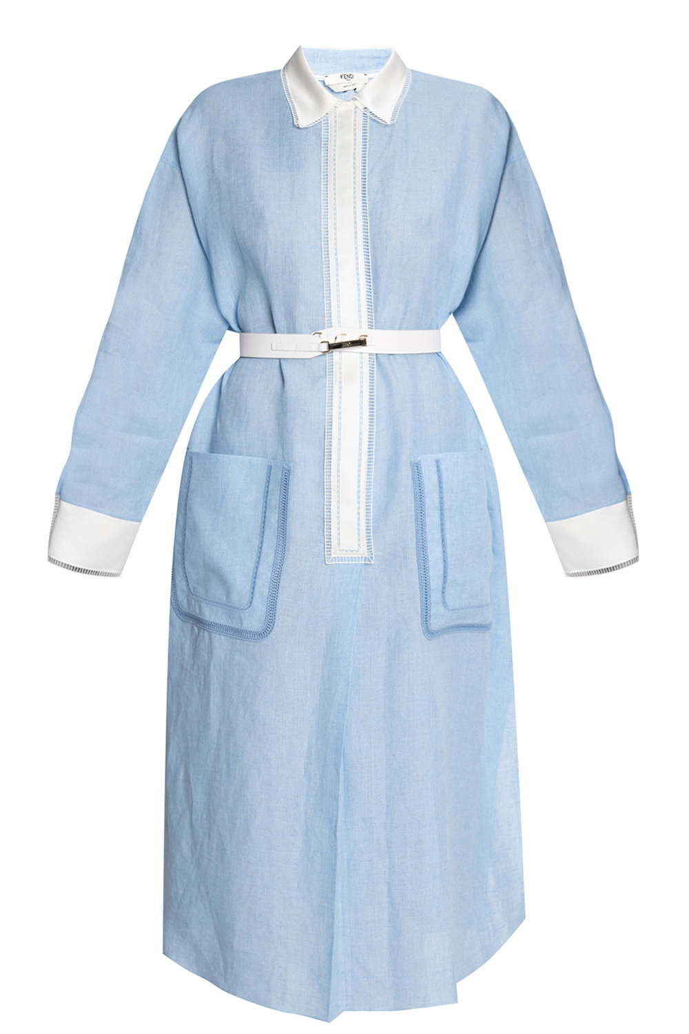 Fendi Logo Handle Tote | Linen dress Fendi Fendi Logo Handle Tote | Linen dress Fendi